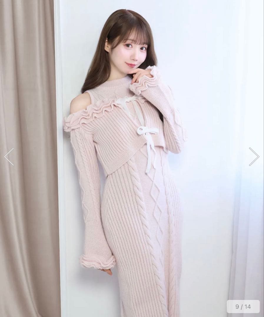 RoseMuse ロゼミューズ Cable knit o/p set
