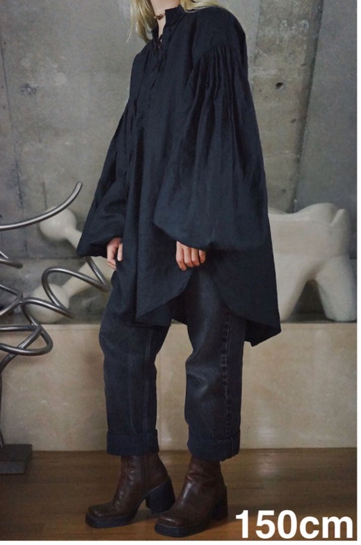 【完売品】デプト　チュニック　ブラック