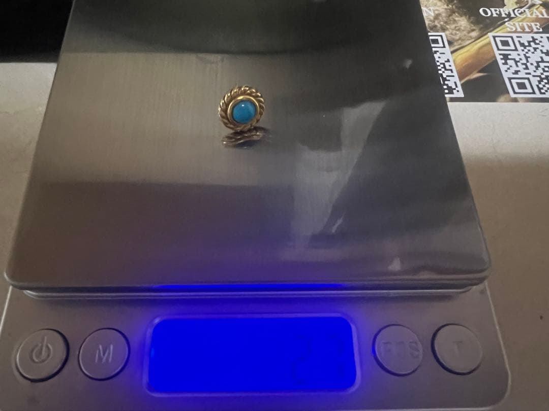 TADY&KING タディアンドキング　ピアス　金縄ターコイズ　K18 ゴールド