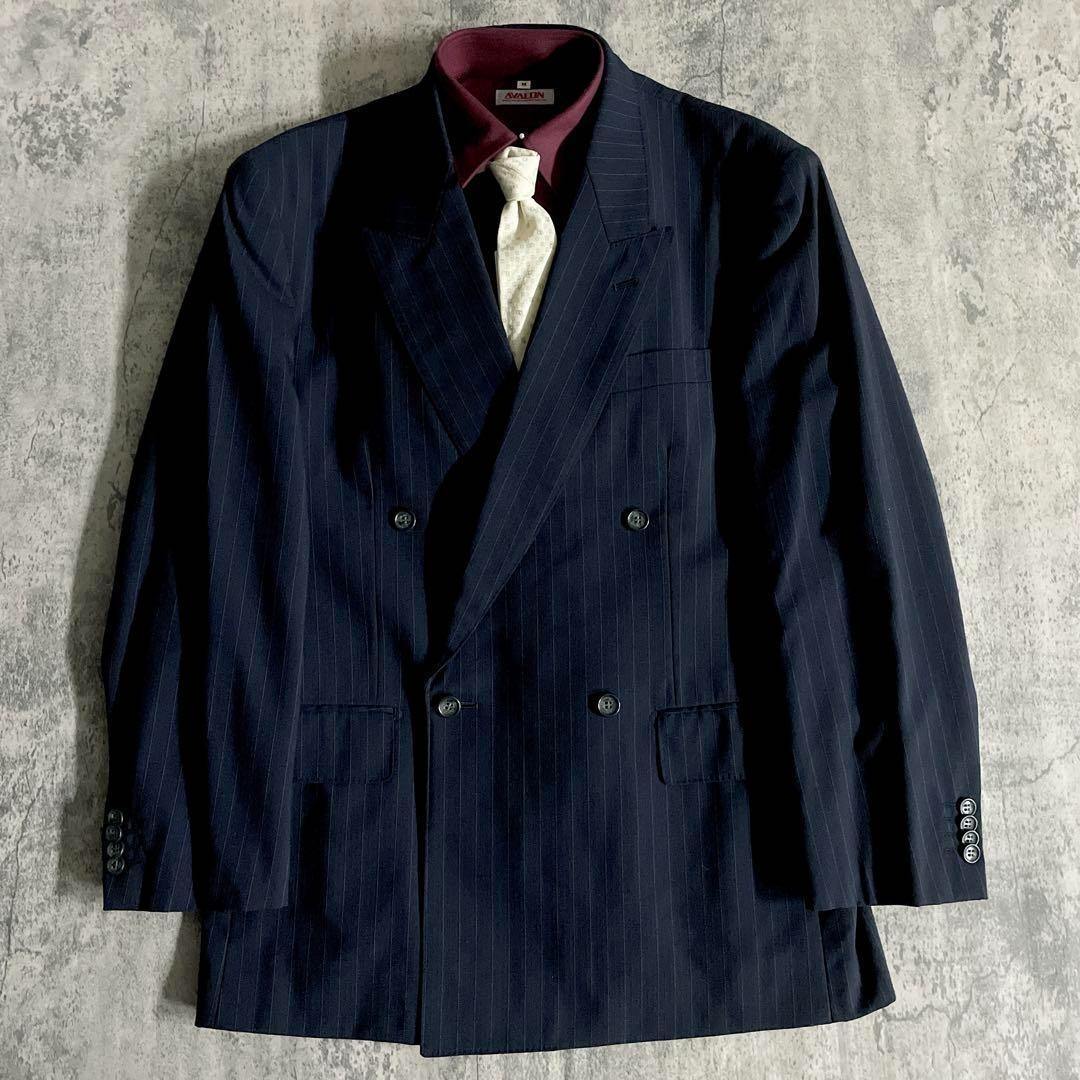 極美品 Apollo特注 GUCCI ネクタイ 極上ウール ダブルスーツ