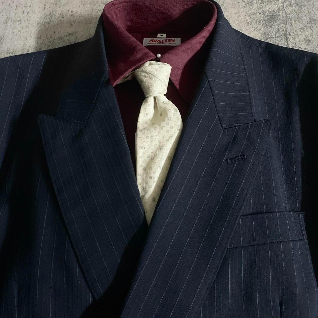 極美品 Apollo特注 GUCCI ネクタイ 極上ウール ダブルスーツ