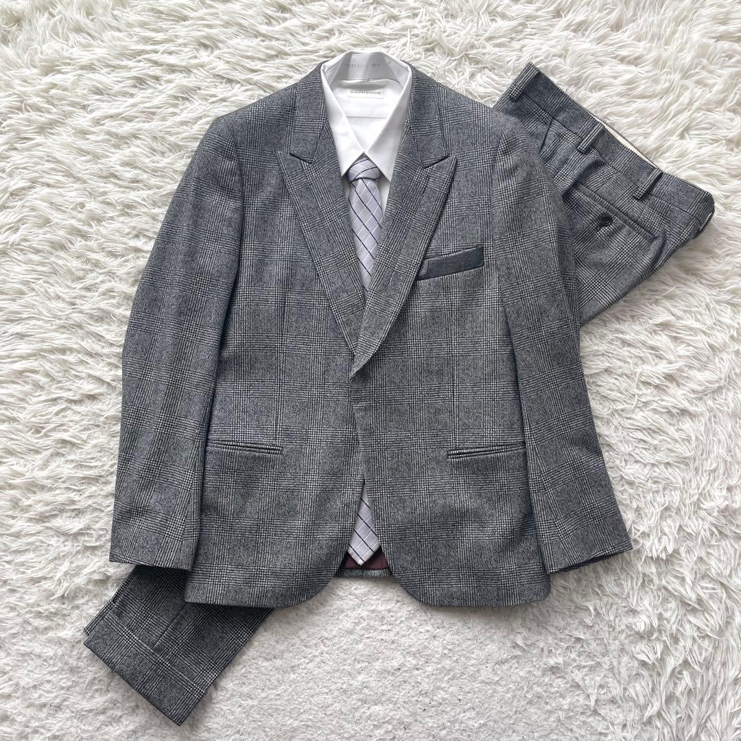 Paul Smith シルク混　チェック　上下　セットアップ　スーツ