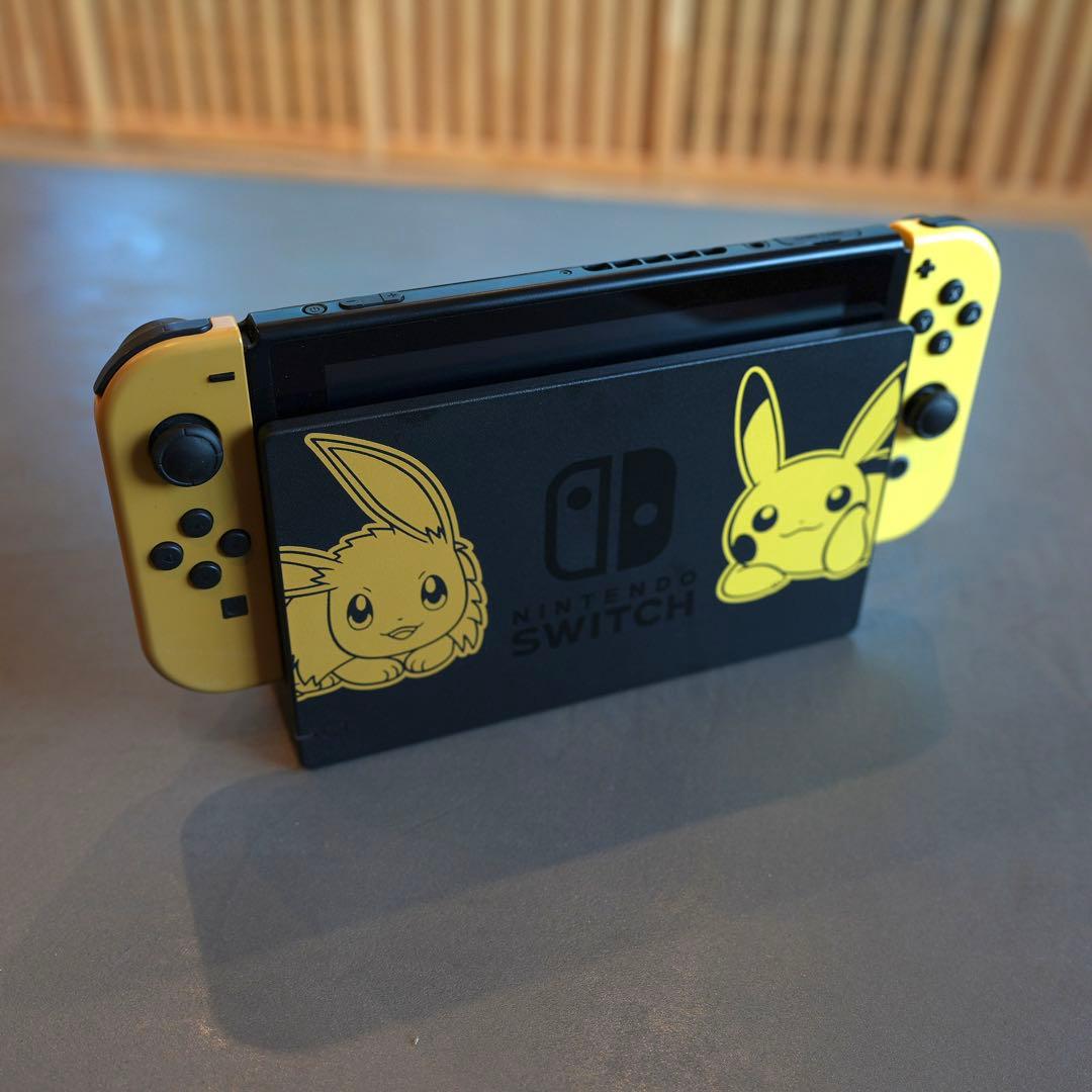 【美品】NintendoSwitchポケモンlet's go ピカチュウ本体