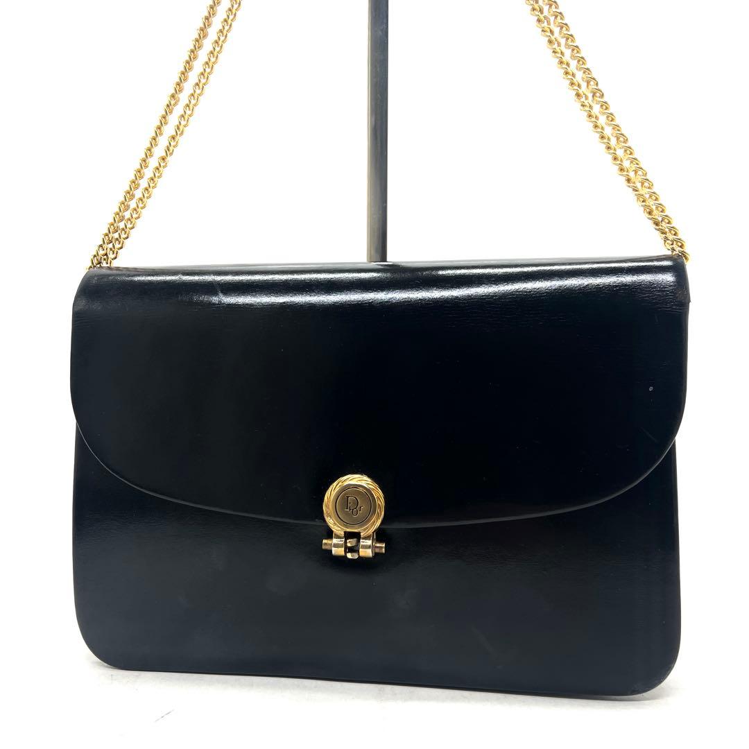 【美品】Dior ショルダーバッグ レザー チェーンショルダー