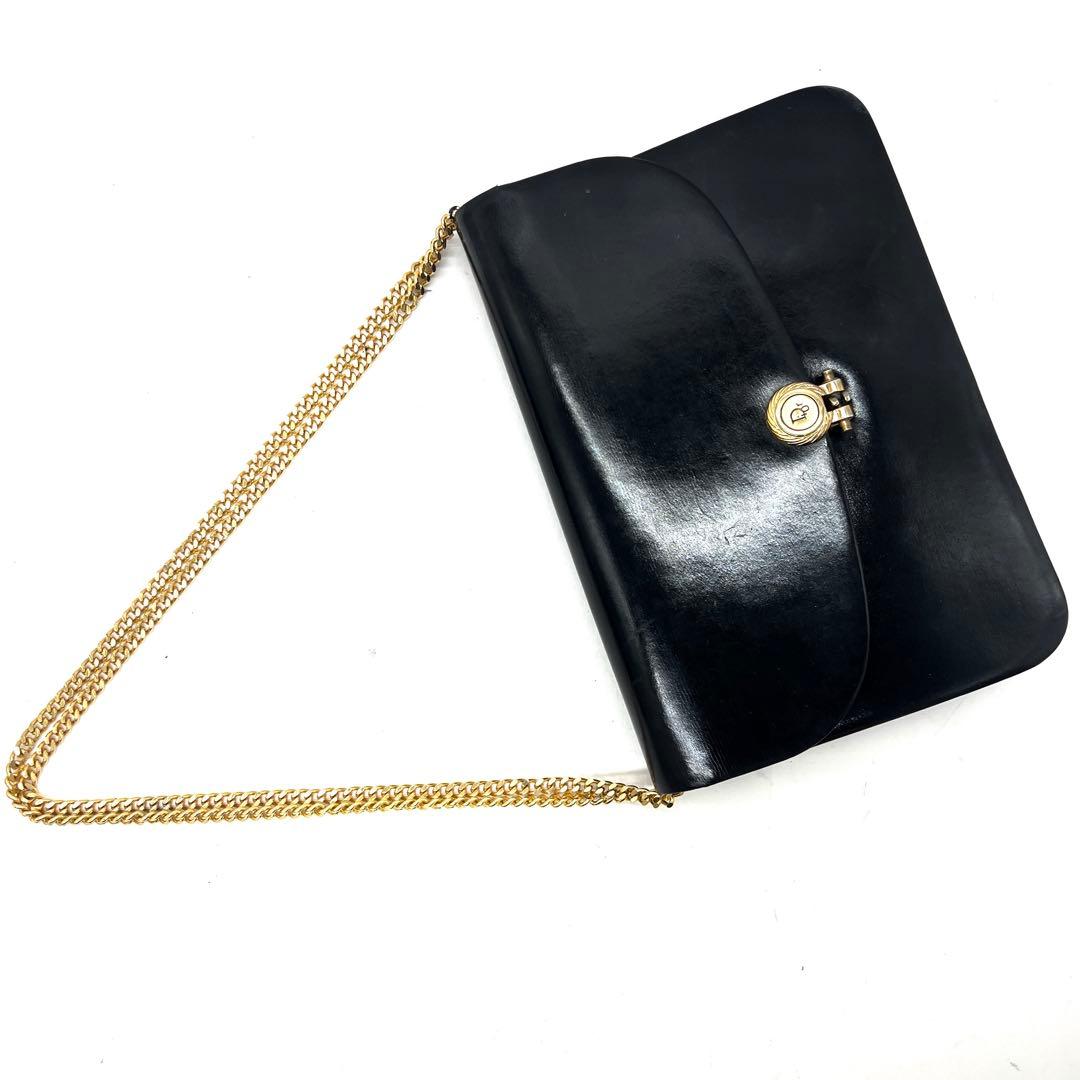【美品】Dior ショルダーバッグ レザー チェーンショルダー