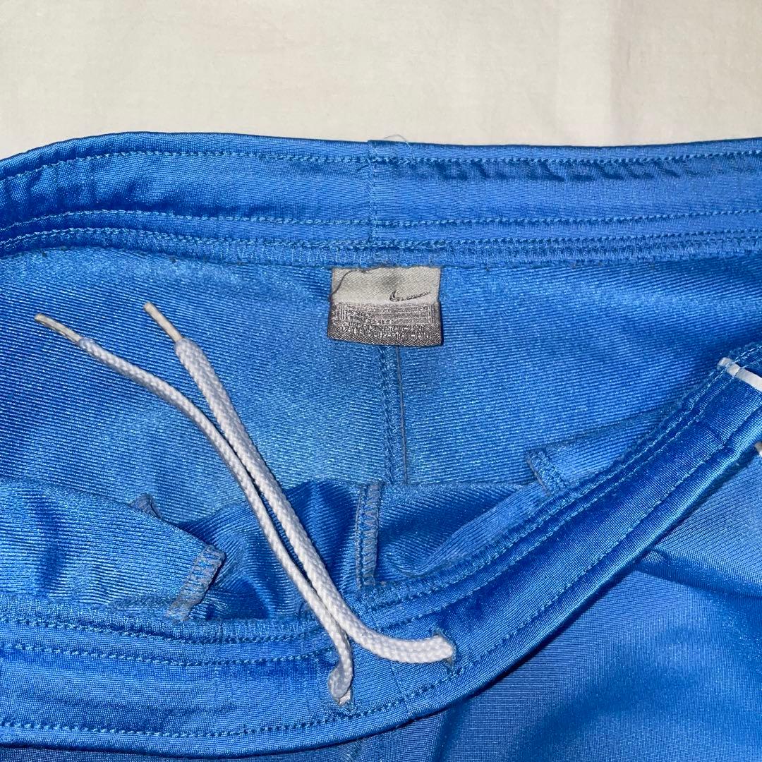 Nike 青 ジャージパンツ サイドストライプ