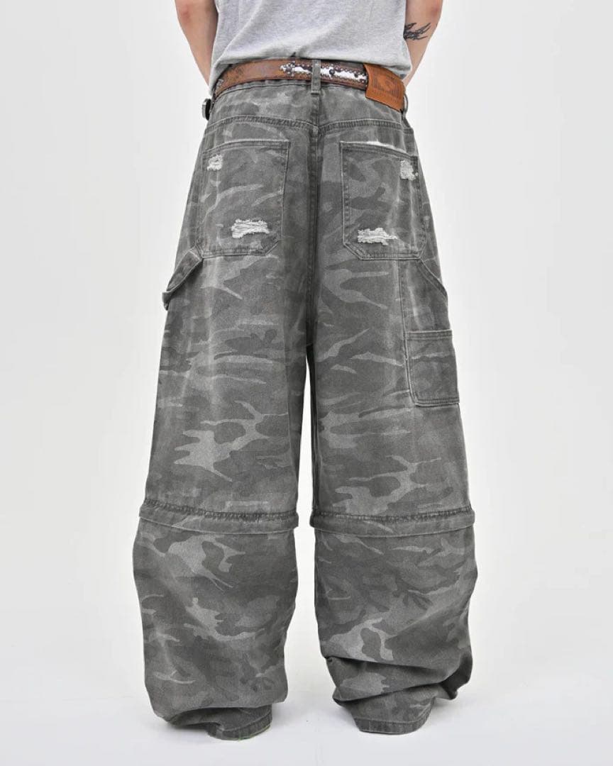 ダメージカモ2WAYパンツ L2103 M 地底人ONLINE