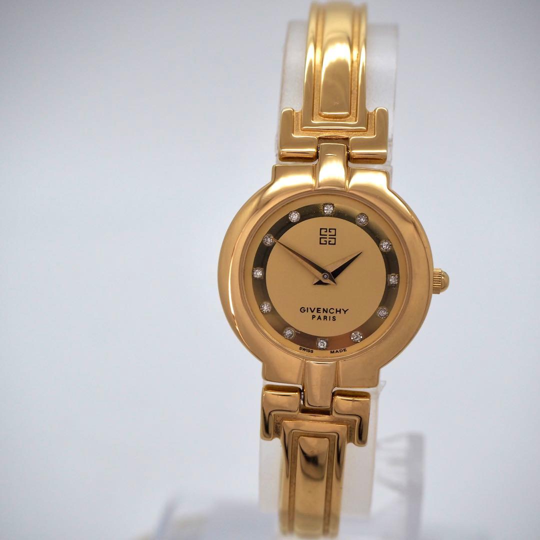 専用130 稼働【美品】GIVENCHY ゴールド　バングル　ダイヤ　レディース