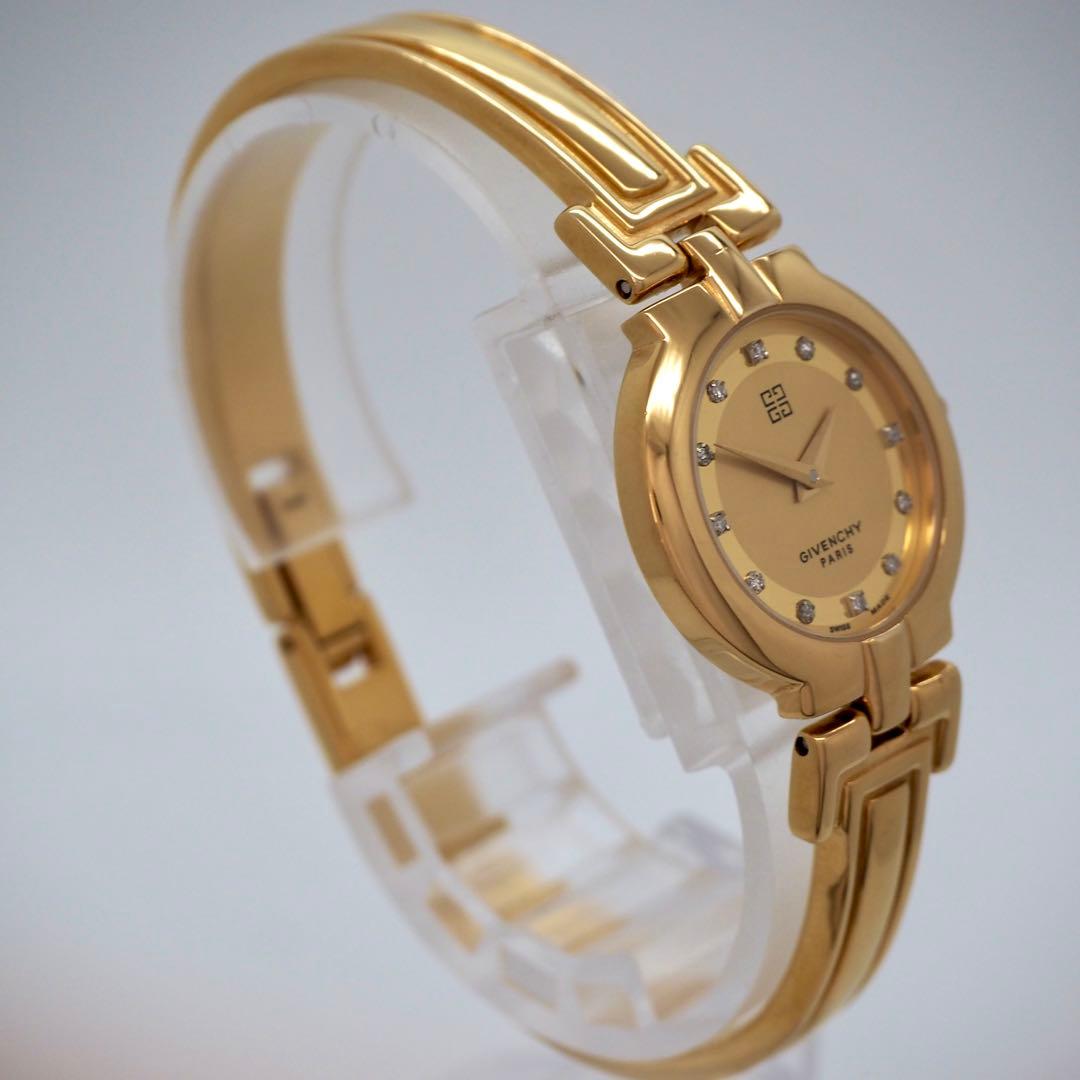 専用130 稼働【美品】GIVENCHY ゴールド　バングル　ダイヤ　レディース