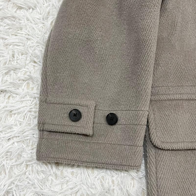 極美品 Cornier ダッフルコート グレージュ ロング丈 水牛 M