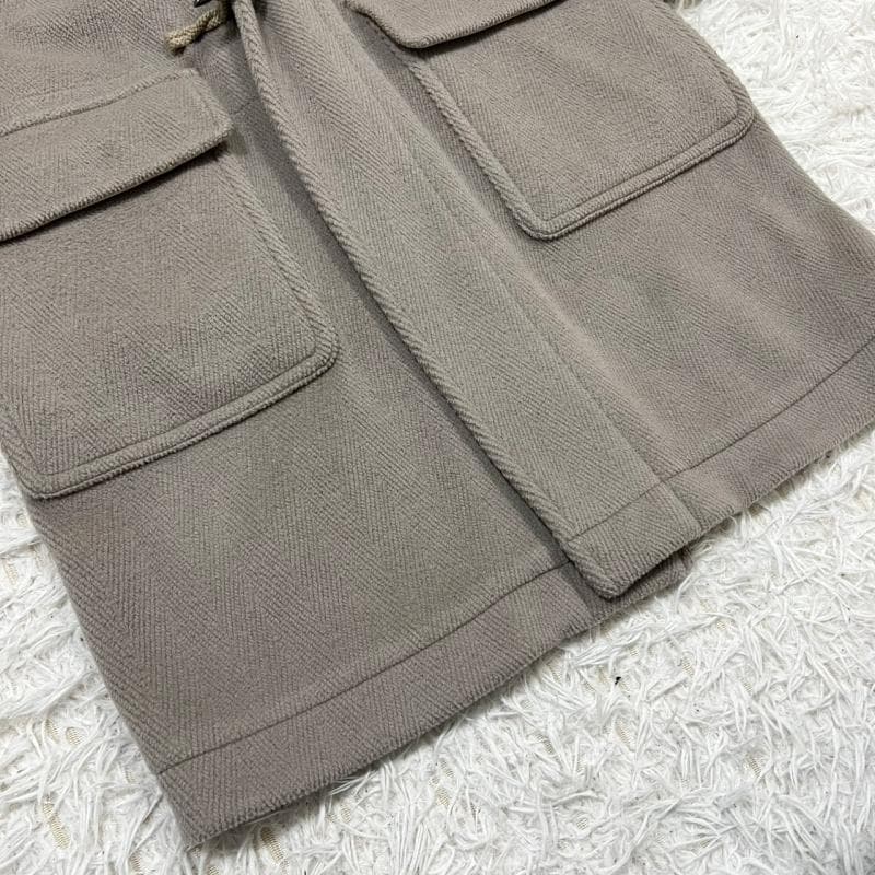極美品 Cornier ダッフルコート グレージュ ロング丈 水牛 M