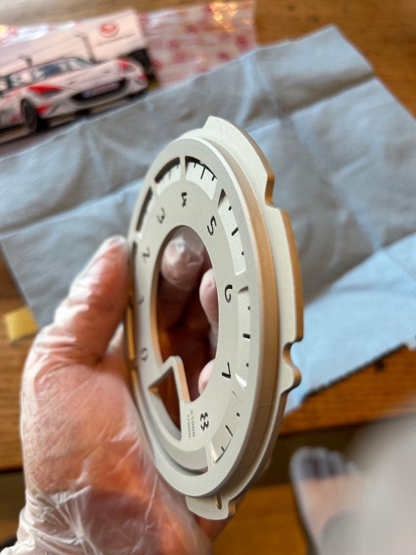 NDロードスター　I，Lモータースポーツ　タコメーターパネル　シルバー(アルミ製