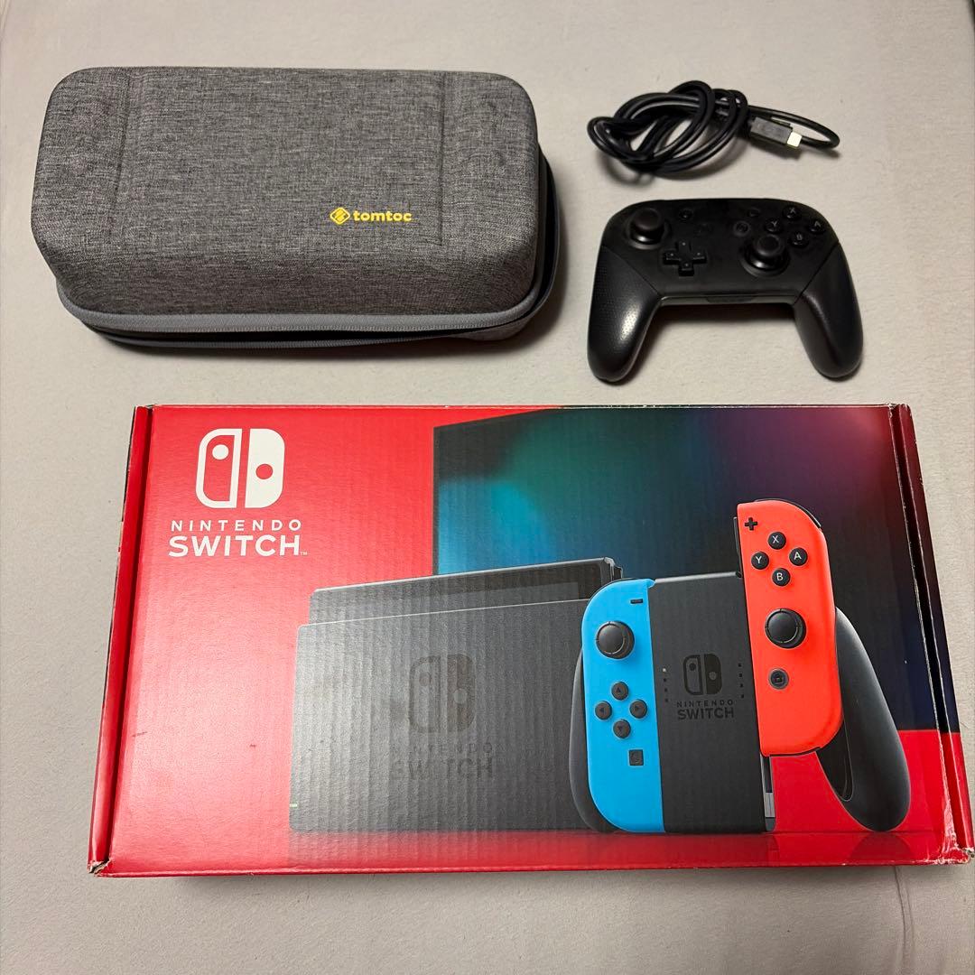 Nintendo Switch 本体 プロコン tomtoc ケース　セット