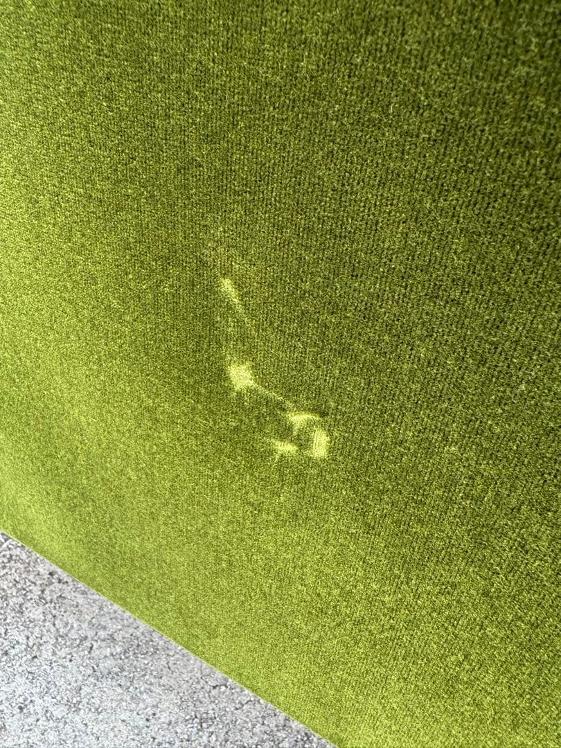 kチェア 60 カリモク モケットグリーン 北欧 ソファ シンプル 2シーター