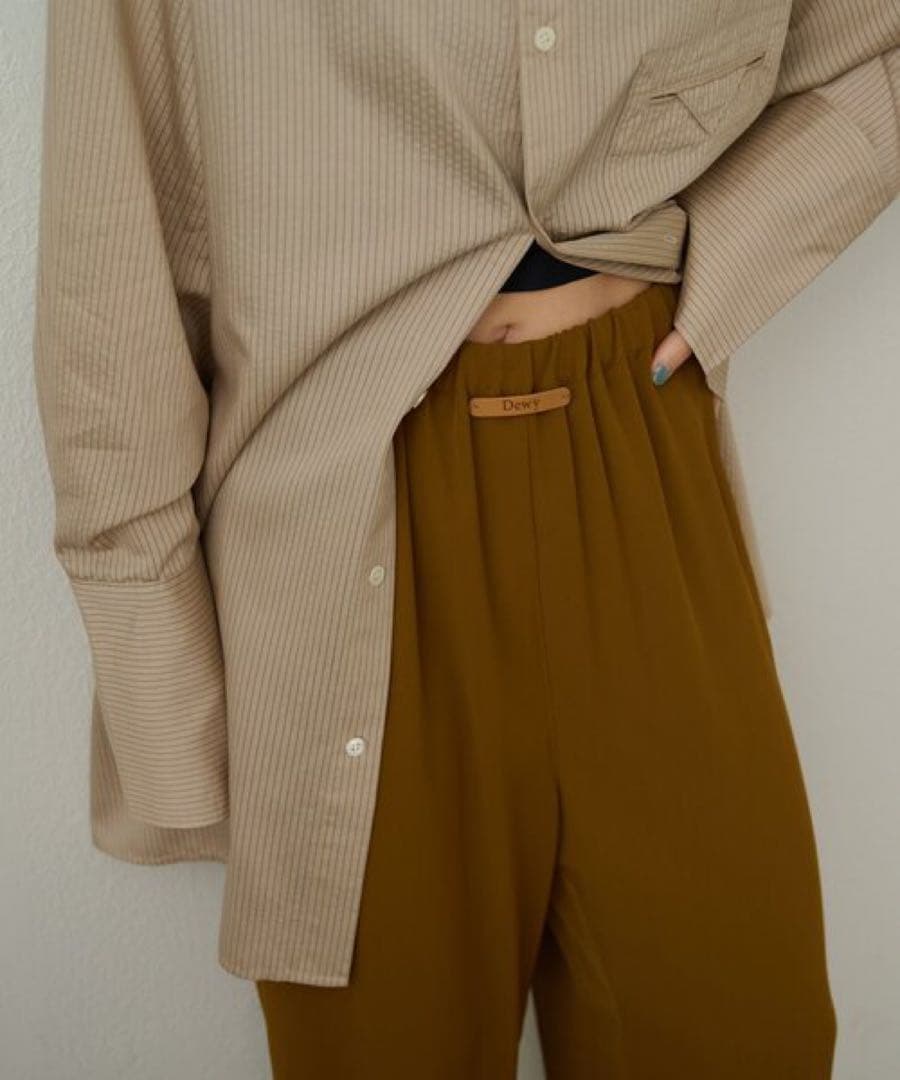 【美品】　トロミイージーパンツ　キャメル