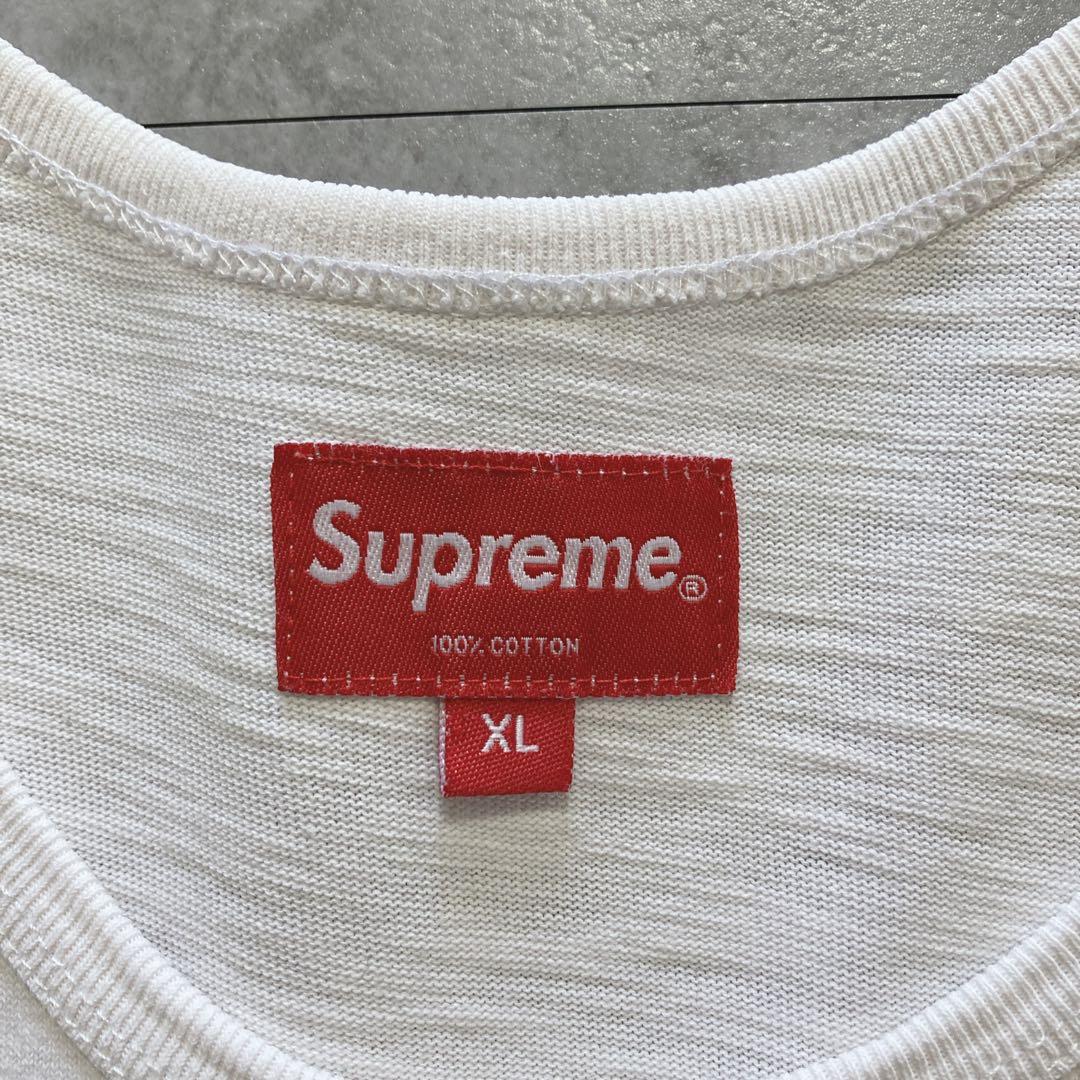 【XLサイズ】supreme シュプリーム センターロゴ タンクトップ