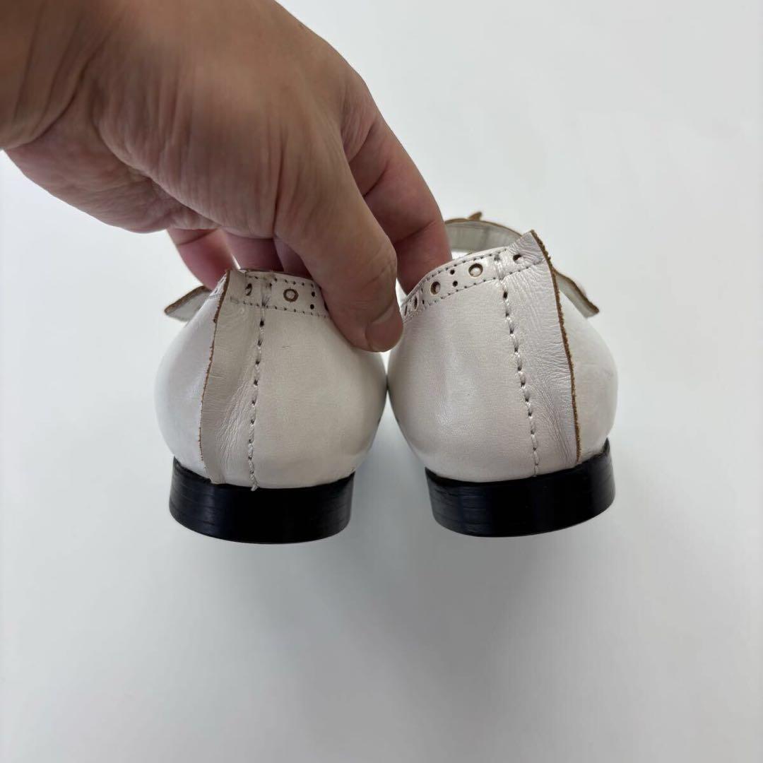 未使用 タオ ギャルソン レザー ストラップ シューズ ウイングチップ 24cm