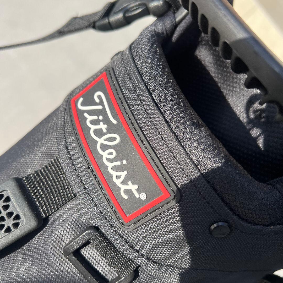 TITLEIST タイトリスト　キャディバッグ 未使用　ブラック　ナイロン　黒