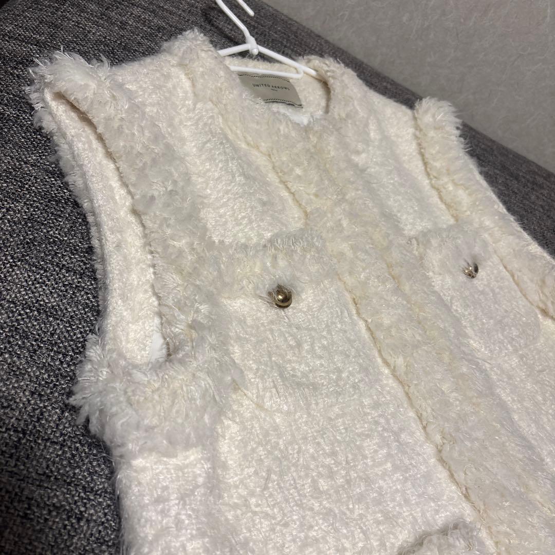 最終値下‼️ユナイテッドアローズ　GIOLICA ツイード ジレ　ベスト