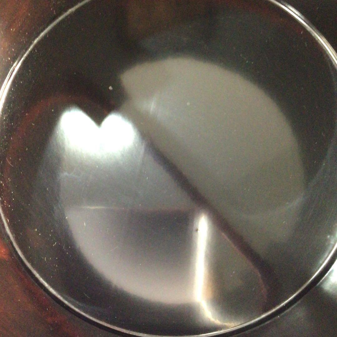 Ｍ７４８　水指　『塗師　岡本陽斎作』『朱塗』『手桶水指』　共箱　茶道具