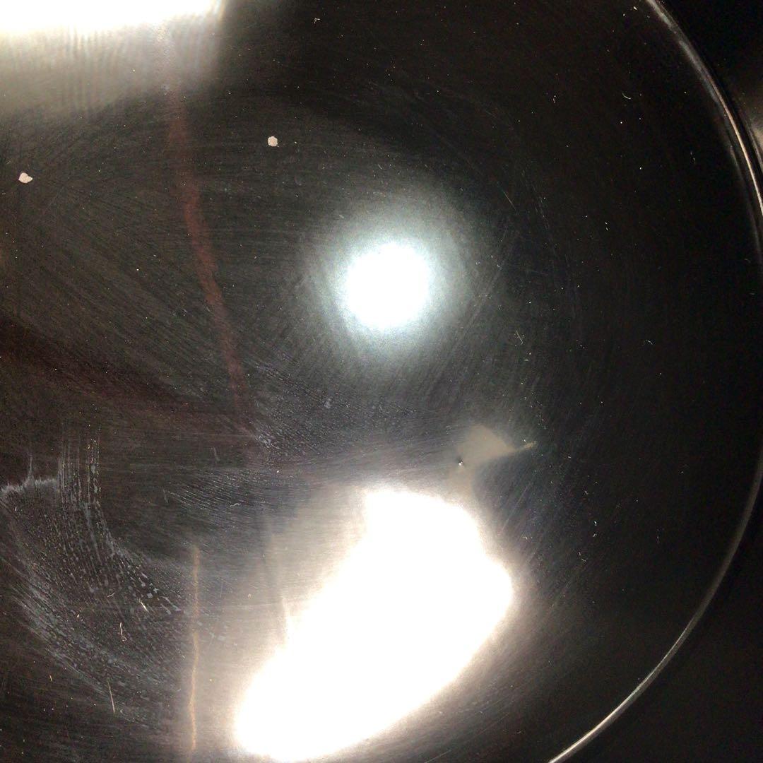 Ｍ７４８　水指　『塗師　岡本陽斎作』『朱塗』『手桶水指』　共箱　茶道具