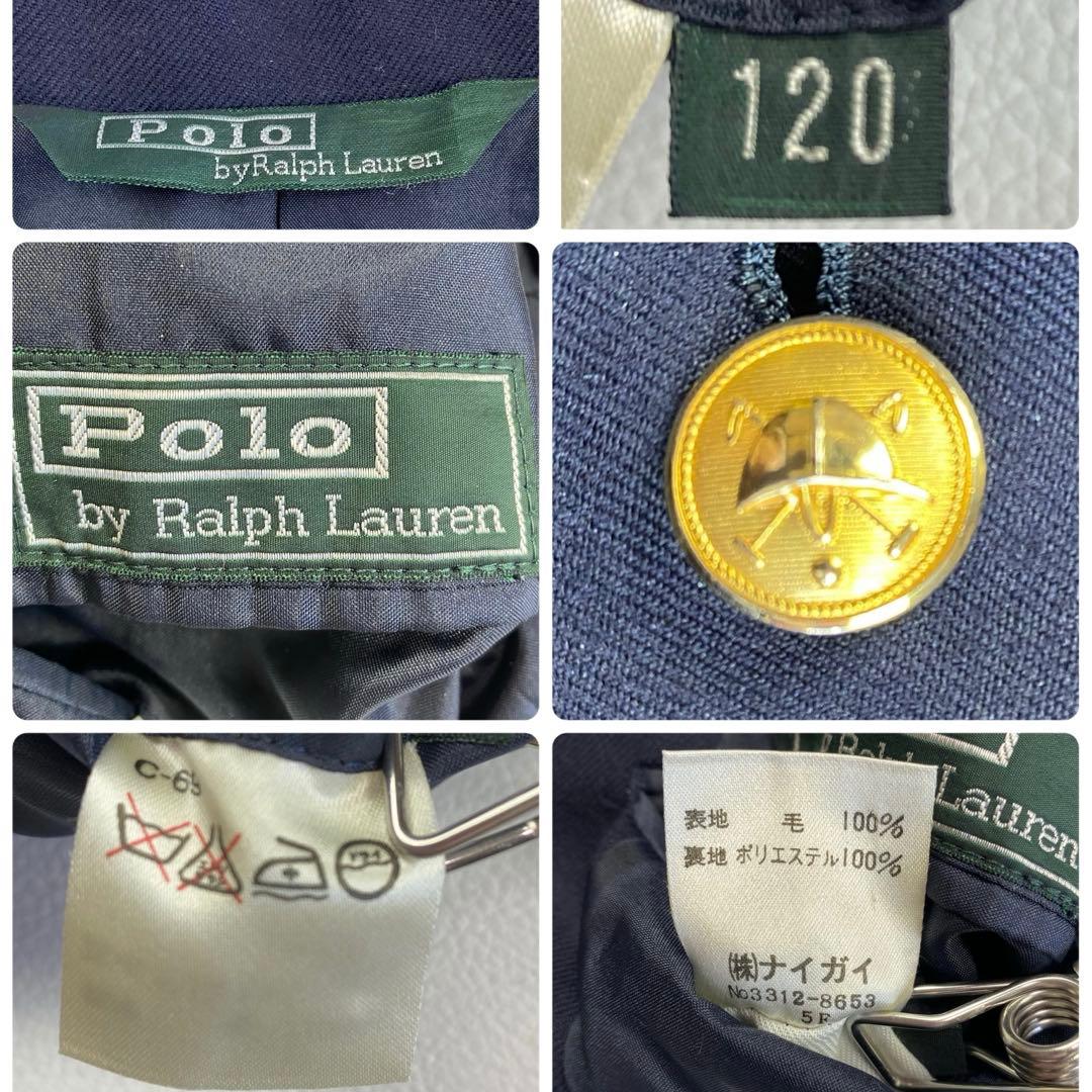 美品✨ラルフローレン120豪華4点フォーマルセットアップスーツ入学式　紺ブレザー