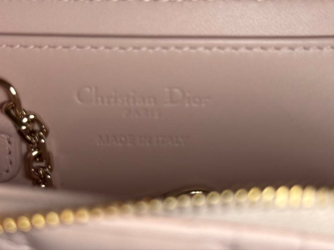 Dior Yuzu キーケース カナージュ　ラムスキン