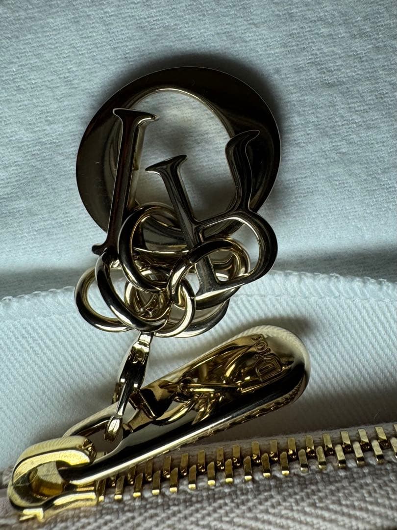 Dior Yuzu キーケース カナージュ　ラムスキン