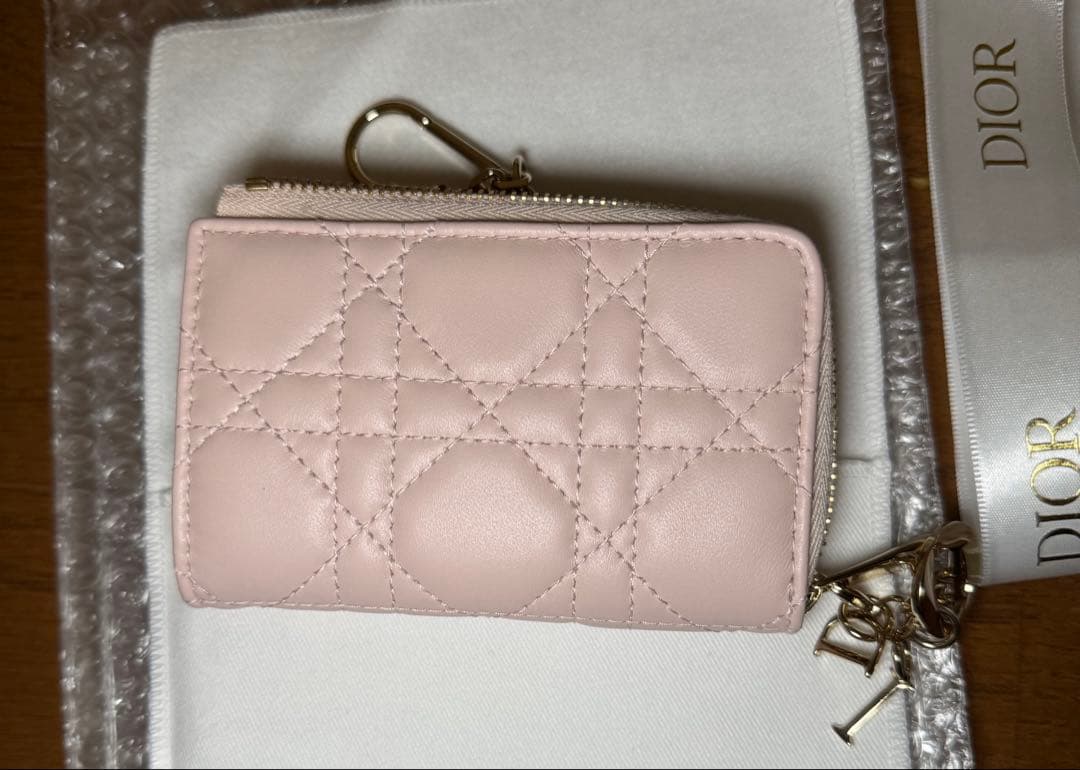 Dior Yuzu キーケース カナージュ　ラムスキン