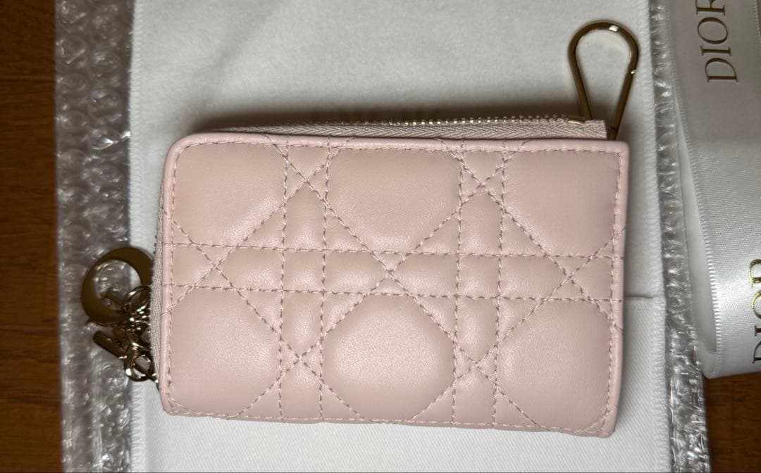 Dior Yuzu キーケース カナージュ　ラムスキン