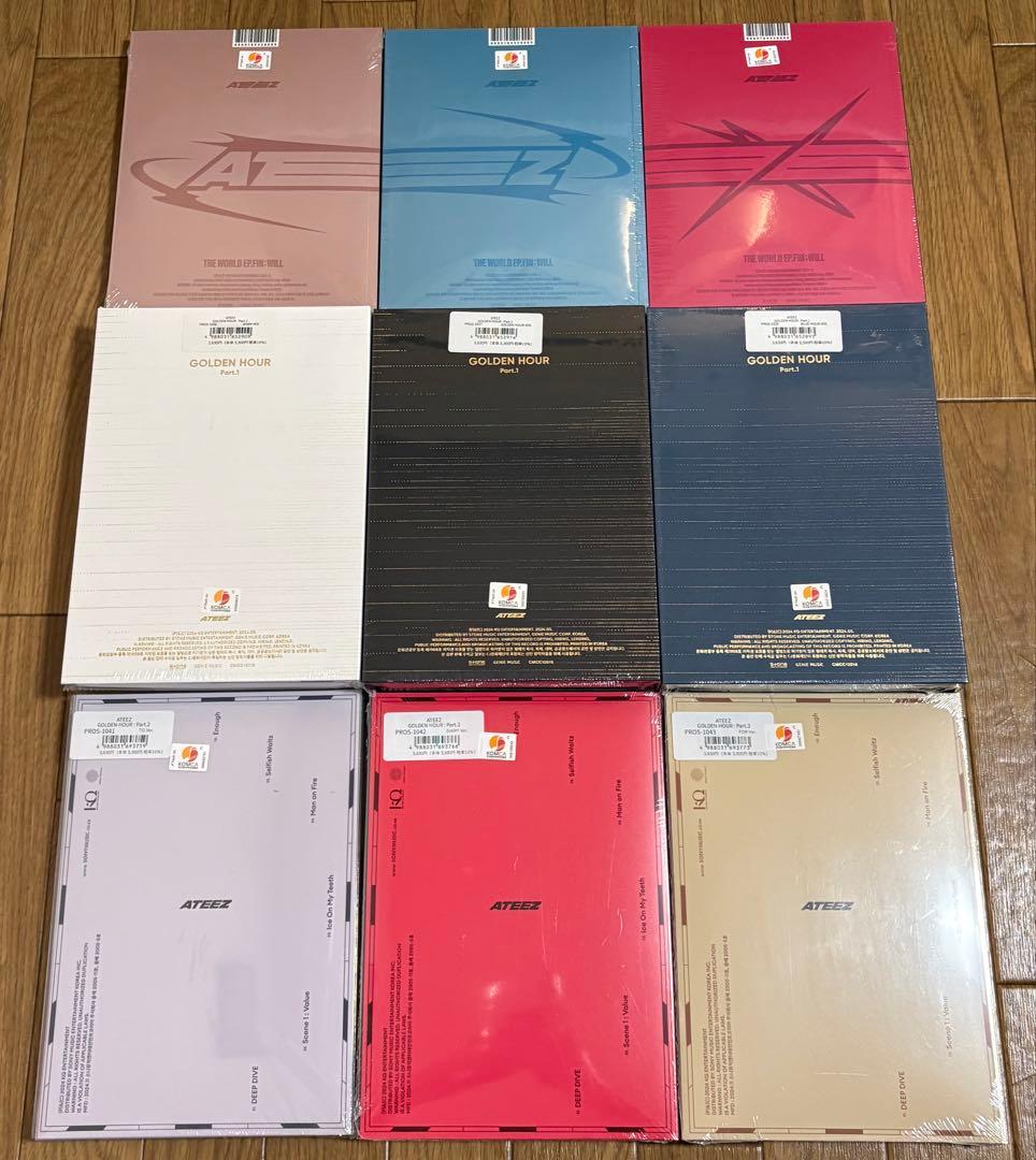 ATEEZ WILL GOLDEN HOUR Part.1.2 3形態×3未開封