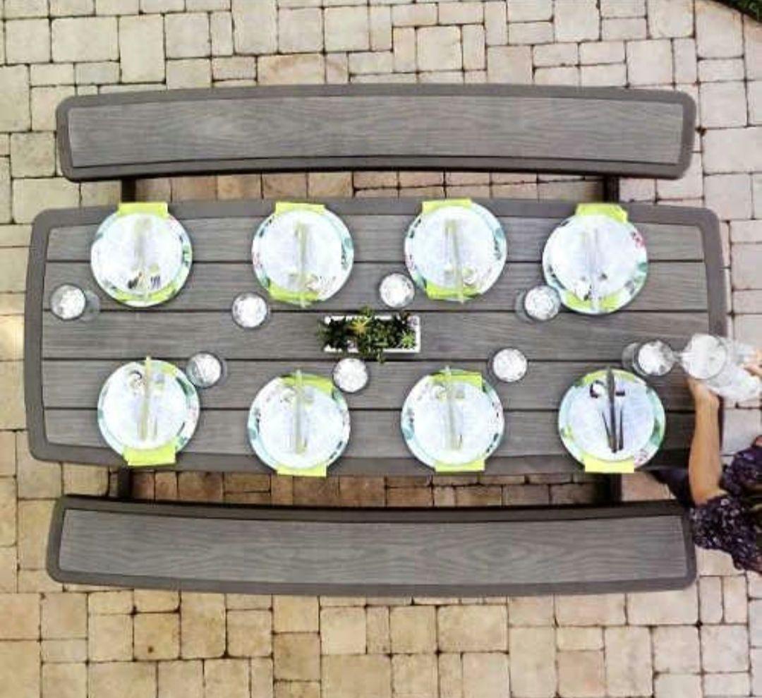 訳アリ特価LIFETIMEフレーム ピクニックテーブル折りたたみ 6人 ～ 8人