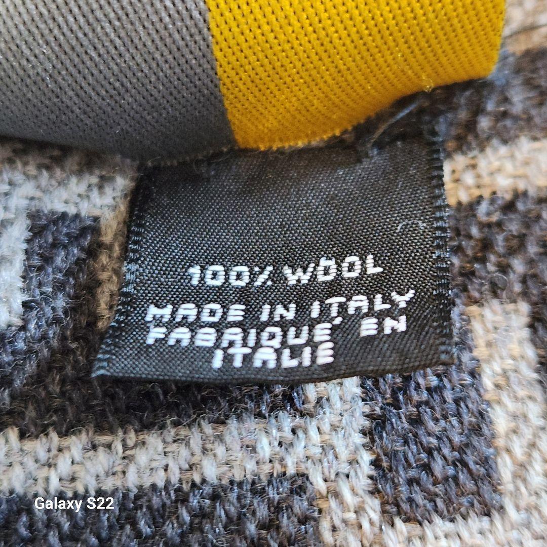 Fendiズッカ柄 ロゴパターン マフラー グレー/ブラック