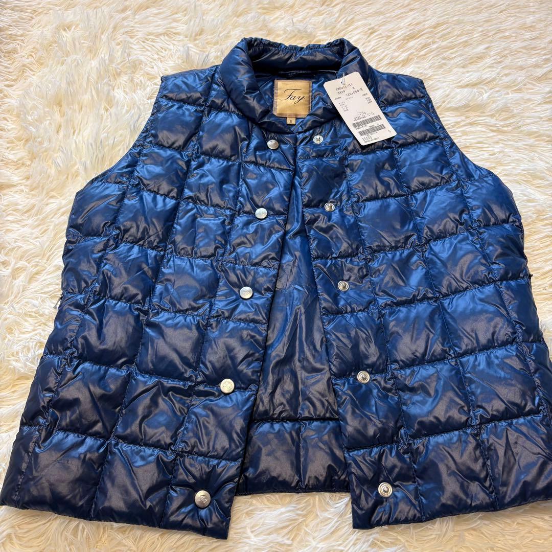 【新品タグ付き】 Fay (フェイ)TOD'S ネイビー ダウンベスト S