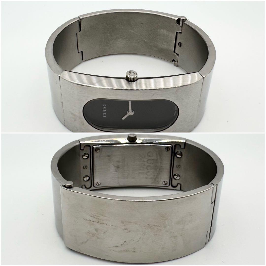 稼働✨ グッチ GUCCI 2400L バングルウォッチ ブラック文字盤 腕時計