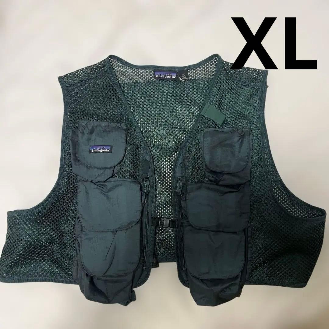 patagonia 90sフィッシングベスト XL ダークグリーン