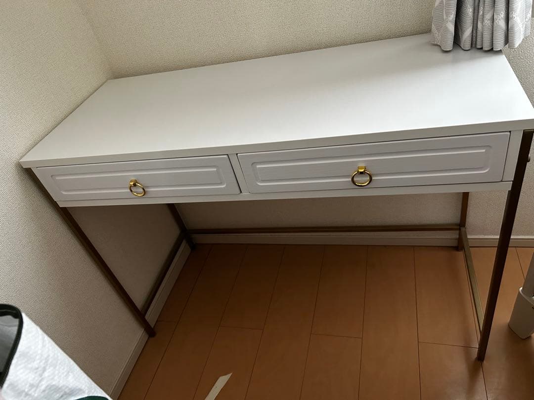 送料込み★幅98 コンソールデスク ゴールド脚 LOWYA