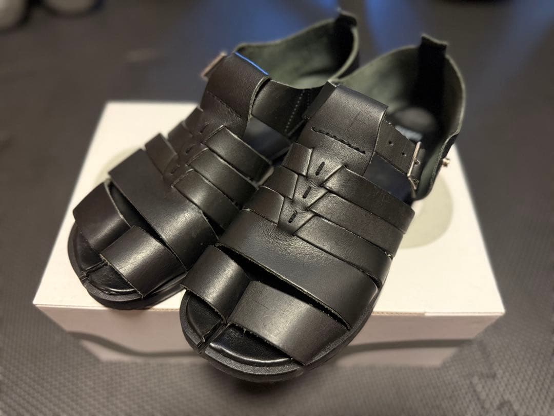 靴 tabito10 / Tabi Sandals / Black