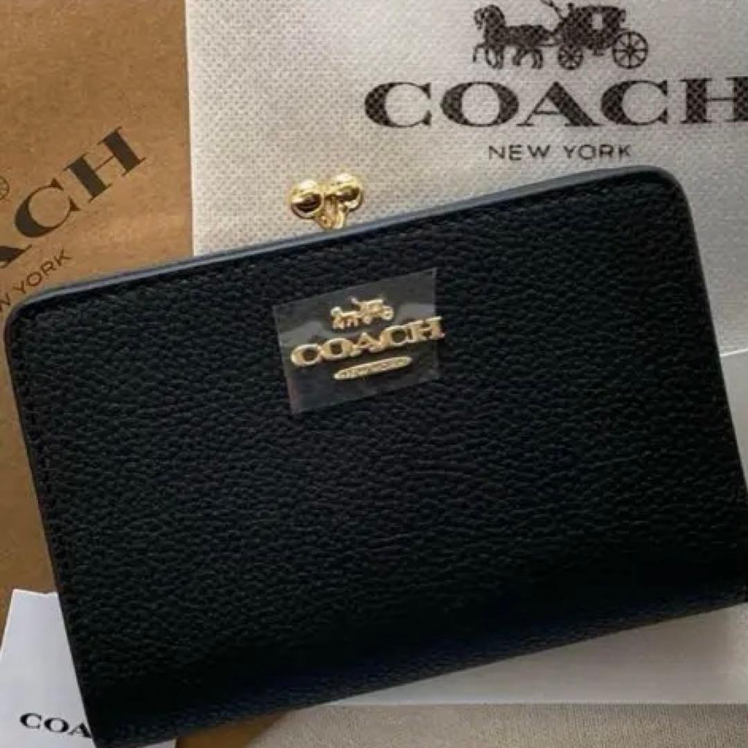 COACH ★キスロック ミディアム ウォレット 二つ折り財布