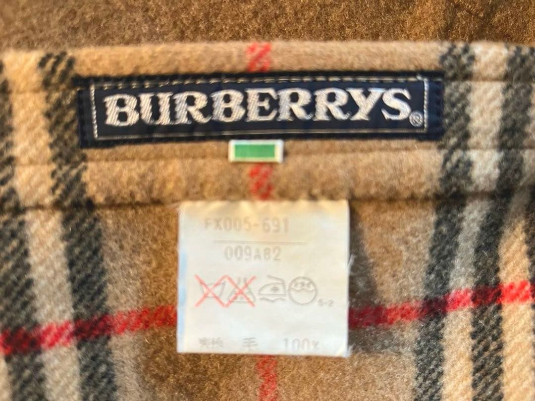 AAA⭐️バーバリー　ノバチェック　ラップスカート ウール　リバーシブル　M