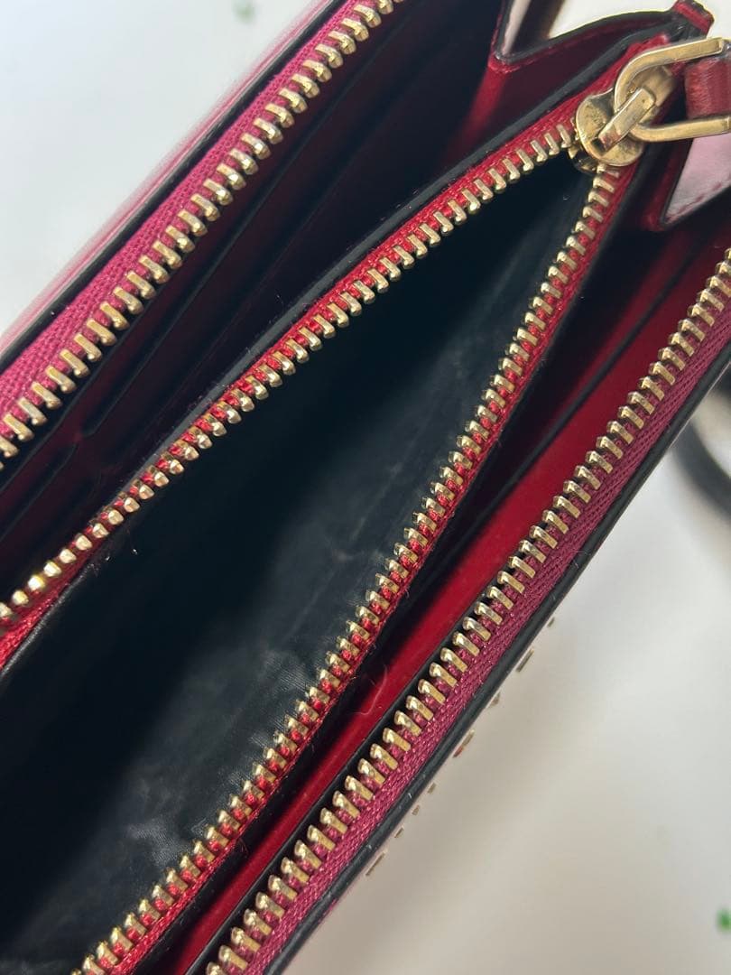 ブルガリ セルペンティ L字ファスナー 長財布 ピンク