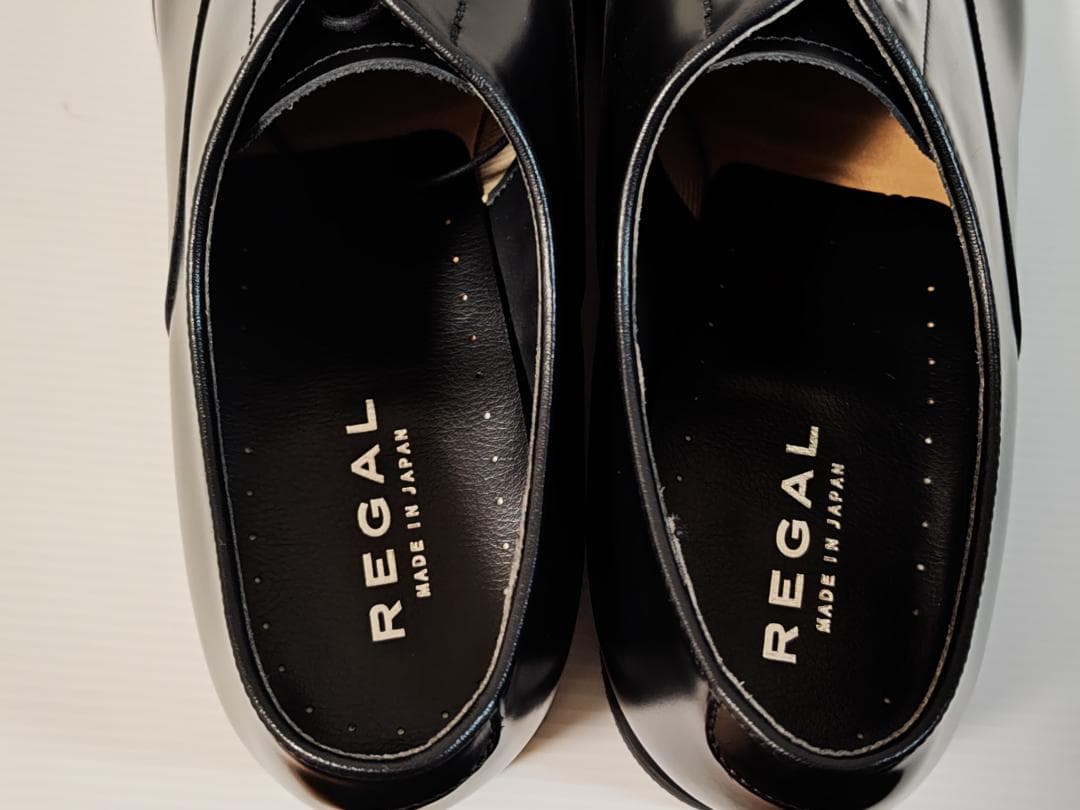 REGAL ビジネスシューズ 27cm ストレートチップ 革靴 幅広 232S