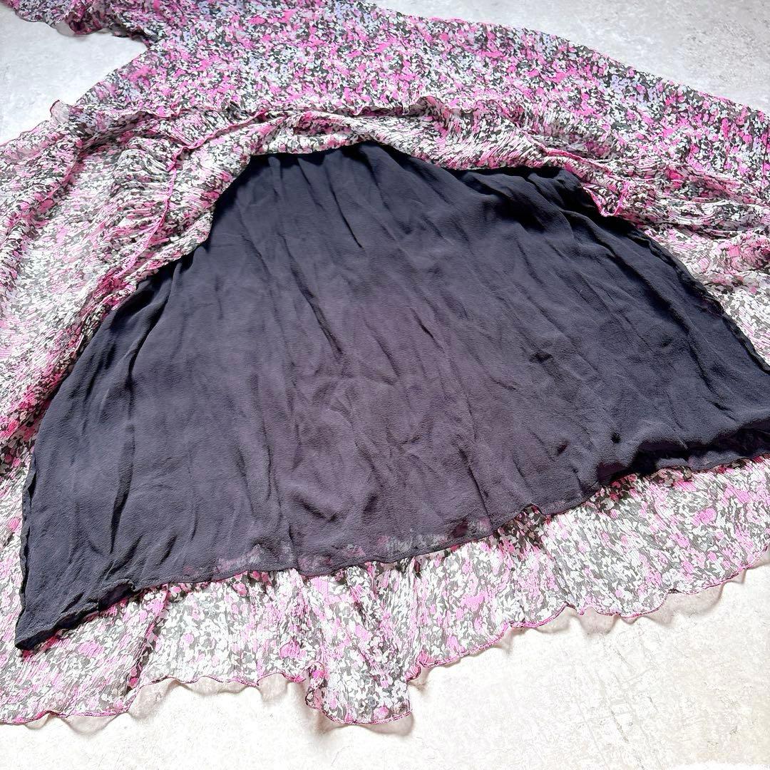 AYK 様ご予約✨美品イザベルマラン　シルクフラワープリントティアードワンピース