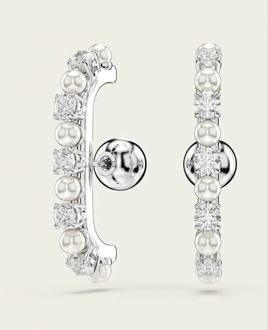 SWAROVSKI★ピアス★クリスタル，パール