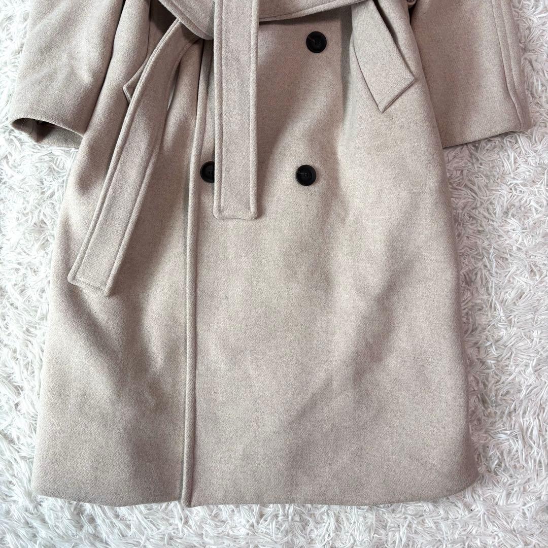 未使用級/XL相当✨ザラ ウール混紡ダブルブレスト チェスターコート マキシ丈