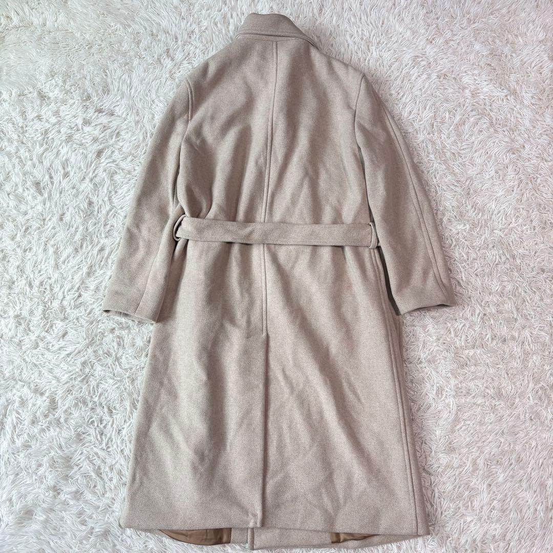 未使用級/XL相当✨ザラ ウール混紡ダブルブレスト チェスターコート マキシ丈