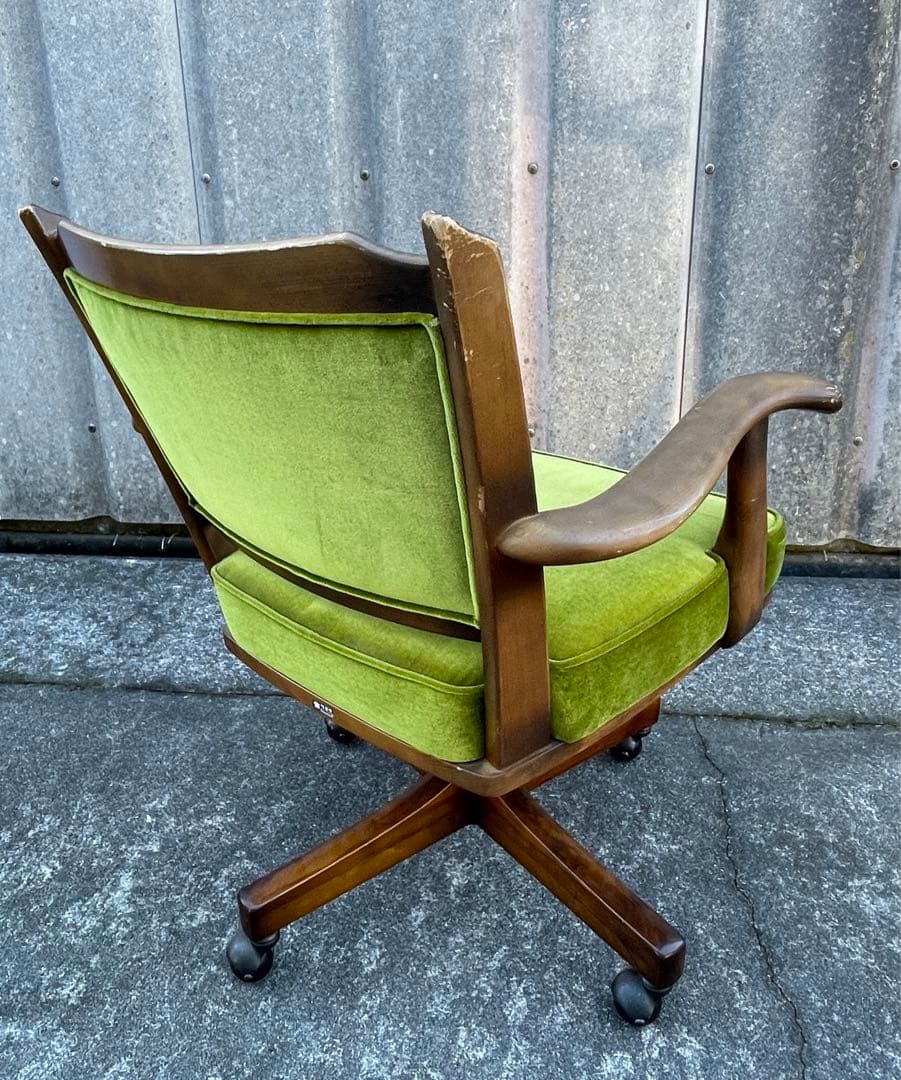 稀少/カリモク/コロニアル/デスクチェア/アームチェア/回転椅子/椅子/④