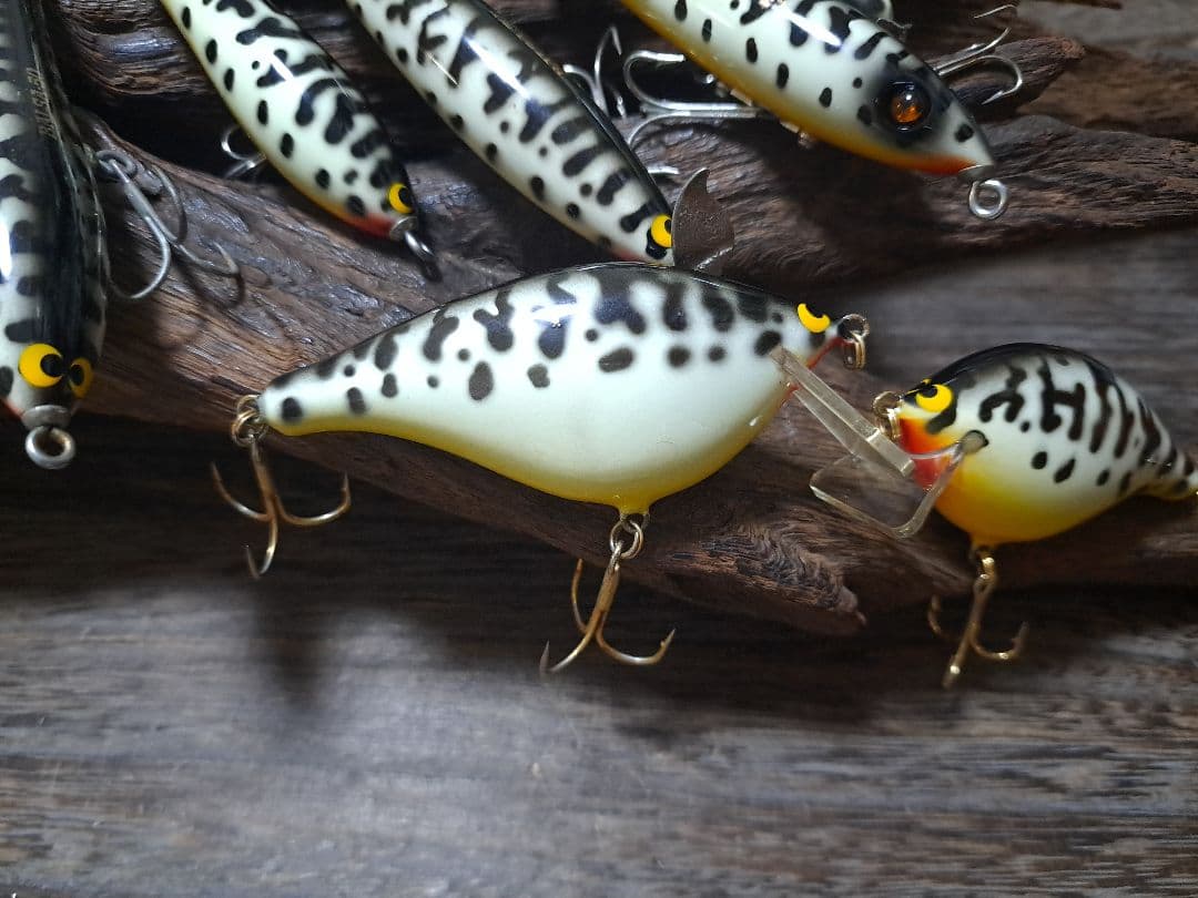 実釣未使用　美品　バルサ50　ホワイトコーチドッグ　7個セット　オリオリ　フグ