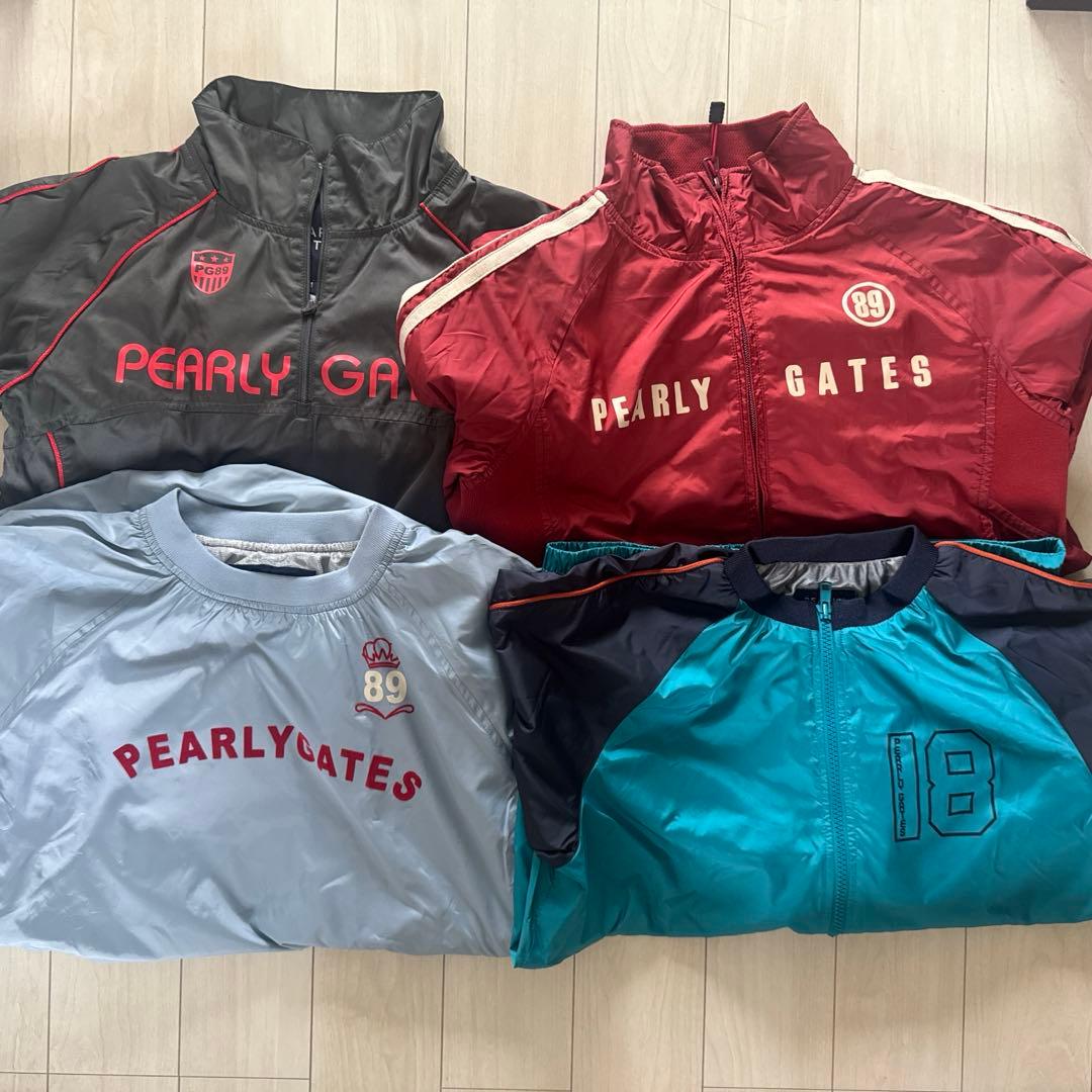 PEARLYGATESパーリーゲイツ　ナイロンスニード　ジップ4枚セットサイズ1