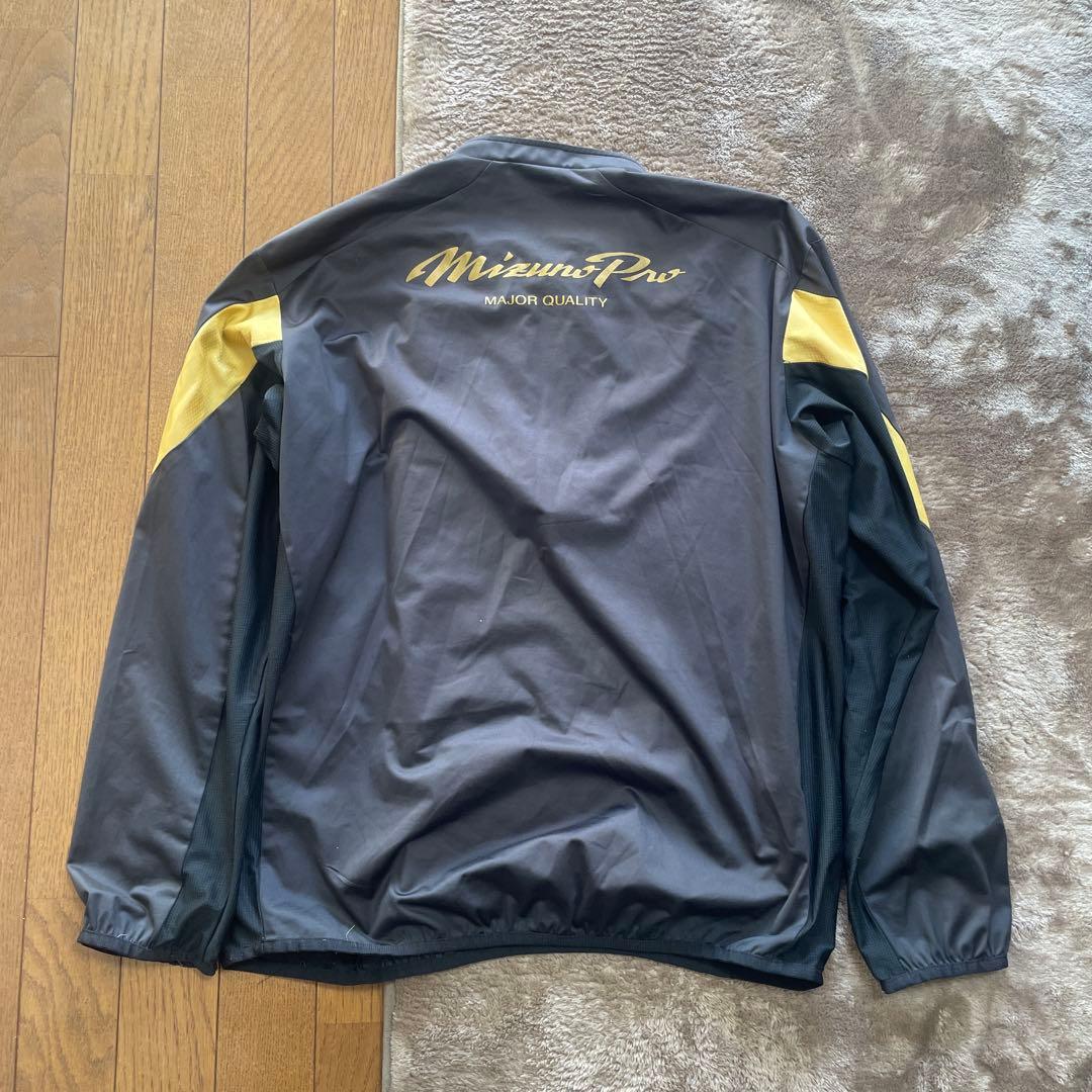 MizunoProウェア3点セット　ブラック/ゴールド Oサイズ